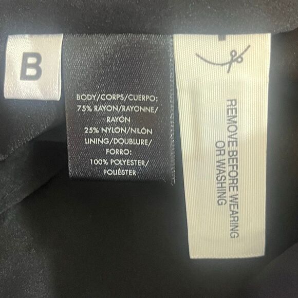 Ann Taylor Flutter Sleeve Black Velvet Ribbon Waist Dress Sz10 NWT - Picture 8 of 9